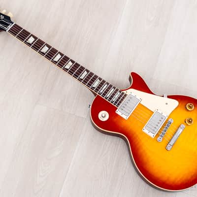 2022 Gibson Custom Shop Historic 1959 Les Paul Standard R9 70th Anniversary Washed Cherry Sunburst Gloss image 11
