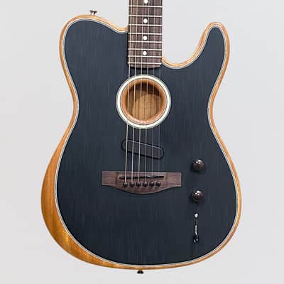 Fender Acoustasonic Player Telecaster Acoustic-Electric Guitar - Brushed Black image 1