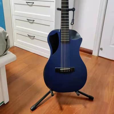 Journey Instruments OF660  Carbon Fiber Collapsible Travel Guitar w/Bag & Pickup Blue image 1