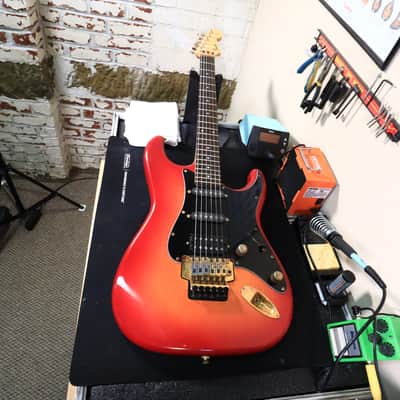 Fender Stratocaster Str-75r Electric Guitar Made in Japan Gold Floyd image 21