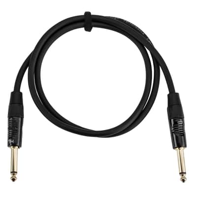 H&A Elite Pro 1/4  Male to 1/4  Male Instrument Cable with Rean Gold Connectors - 3' image 4