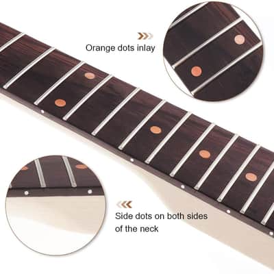 Electric Guitar Neck Maple Head Rosewood Fretboard 24 Fret for IBZ Parts Replacement Red image 5