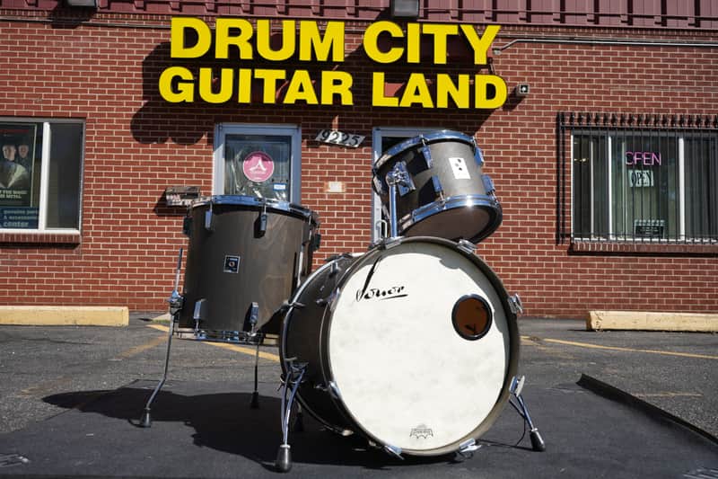 Sonor/German Phonic Series 3pc Pure Beechwood Jazz Shell Pack - Ebony Oil Finish | 60's/70's Vintage 13", 16", 20" image 1