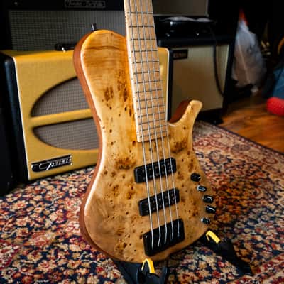RKM bass Singlecut 5 Custom Order 2020's - Natural - Ultra boutique. image 5