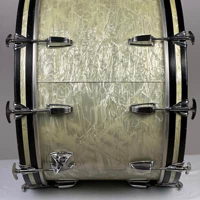 Ludwig 22/13/14/16" 70's 3-ply Drum Set - White Marine Pearl image 8