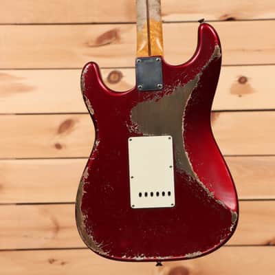 Fender Custom Shop Limited Andy Hicks Masterbuilt 1958 Stratocaster Heavy Relic - Poison Apple Red-AH0266 image 7