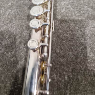 Osborne Engraved Silver Standard Nickel Flute - Elegant Design - Good w/ Hard Case image 3