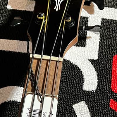 Mint Ibanez AEGB24E Acoustic-Electric Bass Guitar - Black High Gloss image 3