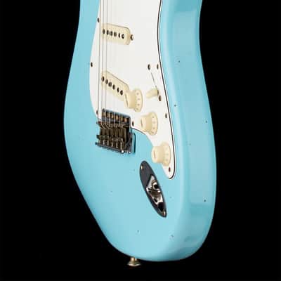 Mint Fender Custom Shop Postmodern Strat Journeyman Relic - Daphne Blue #17306 image 7