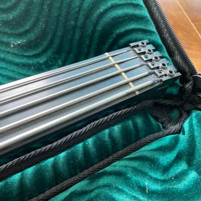 Moses Graphite Vertical Jump 5 string fretless lefty 2016 - Black image 15