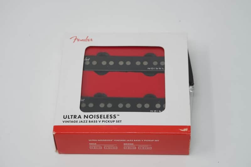 Fender Ultra Noiseless Jazz Bass V 5-String Pickup Set Black image 1