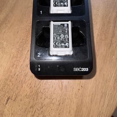 Shure SBC203 Charging Module 2022 - with two SB903 batteries. Present - Black image 1