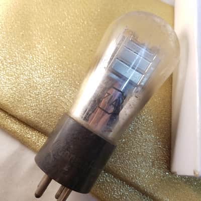 RCA Tight Matched Pair (2) Type 71A Antique tNOS AT1000 TESTED Vacuum Tubes Engraved Globe Power Amplifier CX371 1926-1930 image 2
