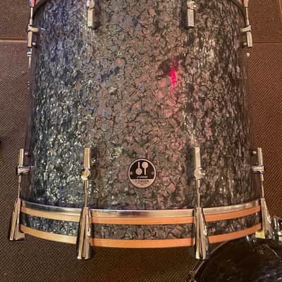 Sonor  S Classix Drum Set - 22,10,12,16  Black Diamond Marine Pearl image 3