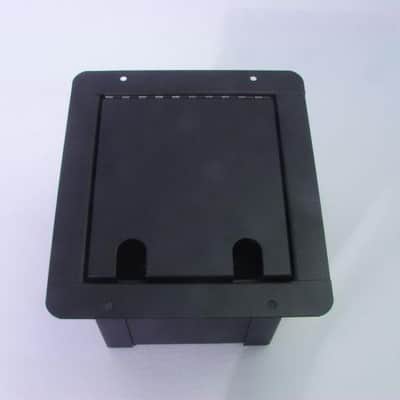 ProCraft Pro Audio Recessed Stage Floor Pocket Box 6 XLR/Channel, 2- 1/4" -Black image 2