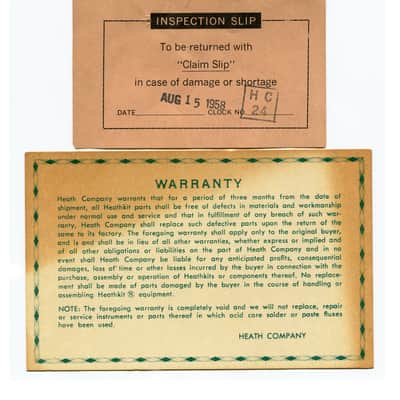 1958 HEATHKIT SP-1 VACUUM TUBE MONO PREAMPLIFIER WITH MIC PREAMP NEAR-MINT image 10