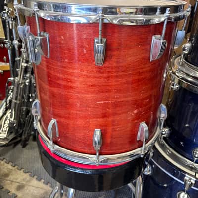 Ludwig 1970s mahogany 14 inch hanging floor Tom image 5