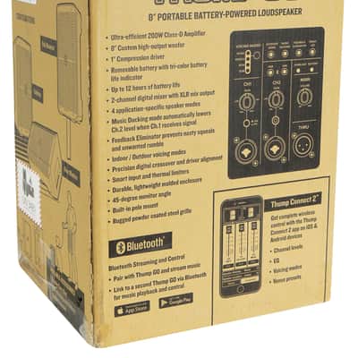 Mackie Thump Go Package w/(2) Thump GO 8" Rechargeable DJ PA Speakers+Subs+Mixer image 11
