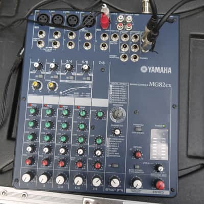 Yamaha MG82CX 8 Channel Mixer 2010s - Blue image 3
