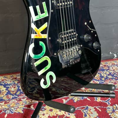 + New Video Fender Stratocaster Ex Gavin Rossdale Bush Black Humbucker Guitar + Case image 8