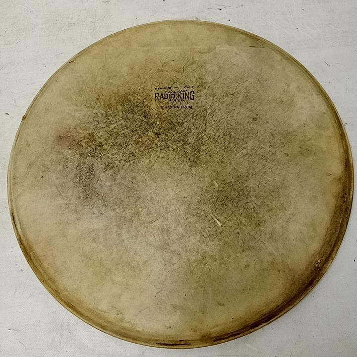 Slingerland Snare/Tom 14" Radio King Calf Skin Orchestra Drum Head Batter Sparks — main photograph