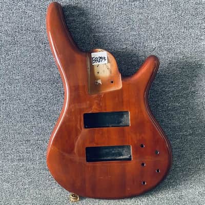 Transparent Brown 6 String Bass Body image 1