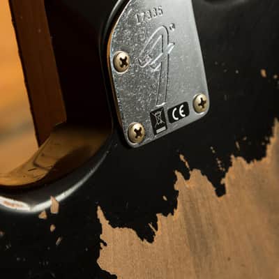Fender Custom Shop 69 HSS Strat | Super Heavy Relic Black image 7