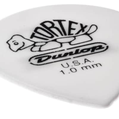 Dunlop 478R1.0 Tortex® White Jazz III Picks -- 72 Picks White image 2