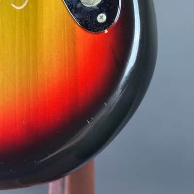 Vintage 1974 Fender Mustang 3 Color Sunburst w/OHSC TSU21018 image 7