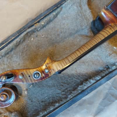 Antique Jacobus Stainer sized 4/4 violin, Austria 1695, Good, Repairs Needed image 11