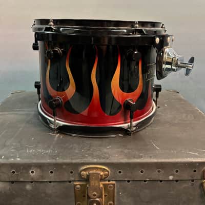 Spaun 22/22/8/10/12/14/16/6.5x14" Drum Set w/ May Mic System - Flame On image 8