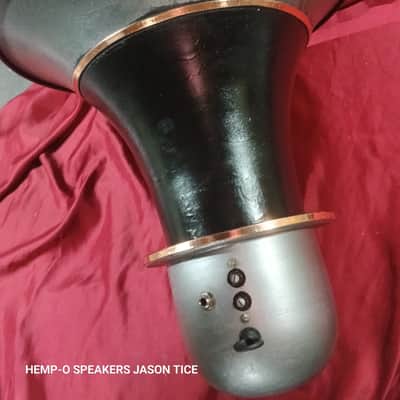 JENSEN  15.5" METAL HORN  6/6.5" DRIVER WWII HORN ???  GUITAR SPEAKER EFFECTS 1940s image 7