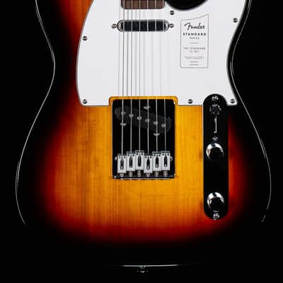 Fender Standard Telecaster Laurel Fingerboard White Pickguard 3-Color Sunburst (270) image 3