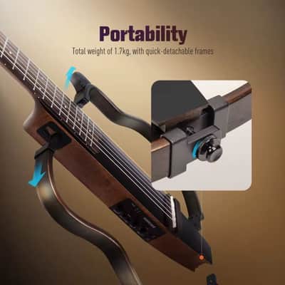 SONICAKE Portable / Compact / Silent / Travel Acoustic & Electric Guitar image 9