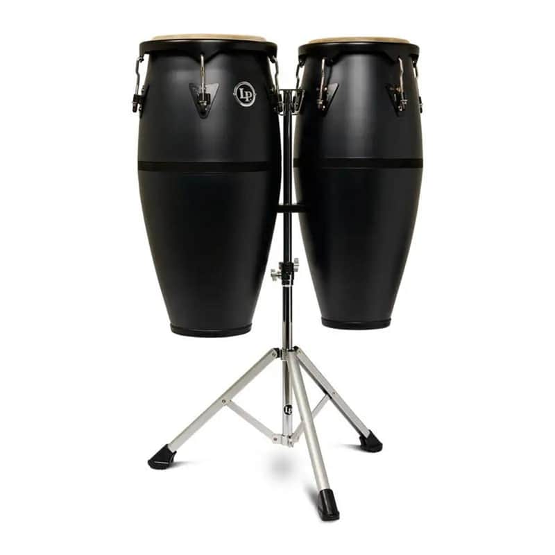 LP Discovery II Ultralight Conga Set 10" & 11" w/Stand Onyx image 1