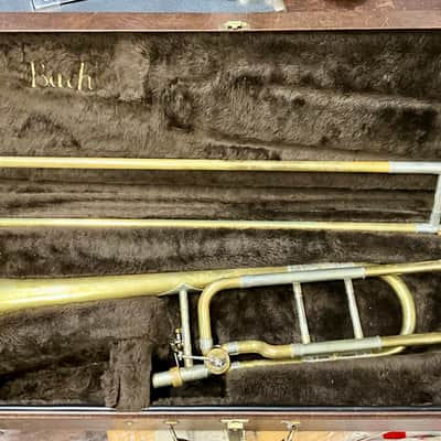 Bach 36B Stradivarius Professional Model Tenor Trombone w/ Traditional F Rotor , Mouthpiece & OHSC image 1