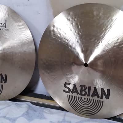 Sabian 14" HH Hand Hammered Regular Hi-Hat Cymbals (Pair) 1992 - 1998 - Natural image 3