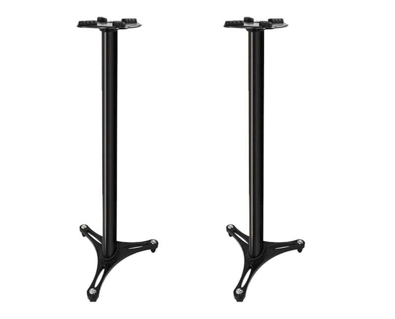 Ultimate Support MS-90/45B MKII Studio Monitor Stands with Decoupling Pads image 1