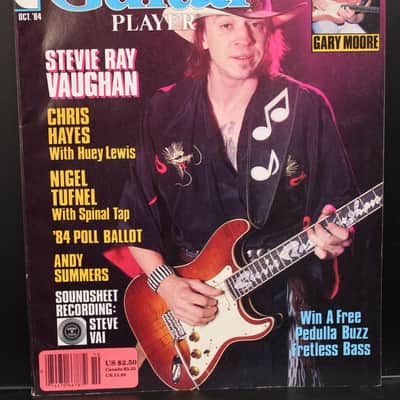 Guitar Player Magazine October 1984 Stevie Ray Vaughan Cover image 1