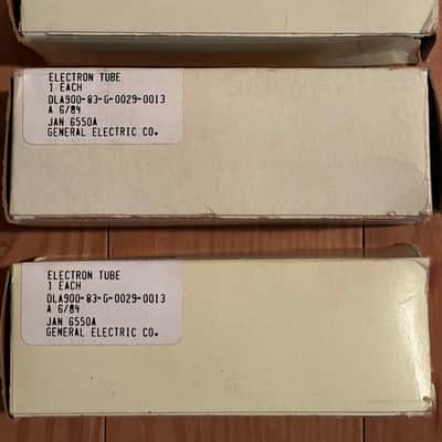 GE 6550 Tubes JAN Series N.O.S. image 2