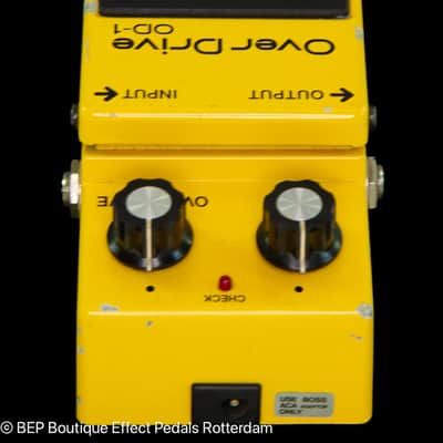 Boss OD-1 Overdrive 1983 Japan s/n 327400 with JRC4558DD op amp Japan image 7