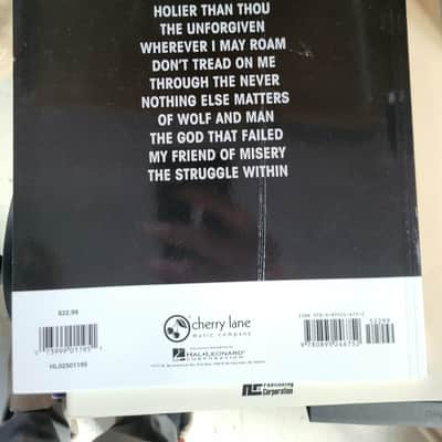 Hal Leonard Metallica – The Black Album (Guitar Recorded Versions) – First Edition Hal Leonard 1991/1992 1992 image 3