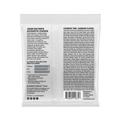 Ernie Ball Earthwood Bell Bronze Acoustic Guitar Strings - Light - 11-52 image 2