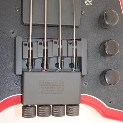Steinberger XP-2A Headless Bass 1988 • Red • Active EMGs • Restored image 5