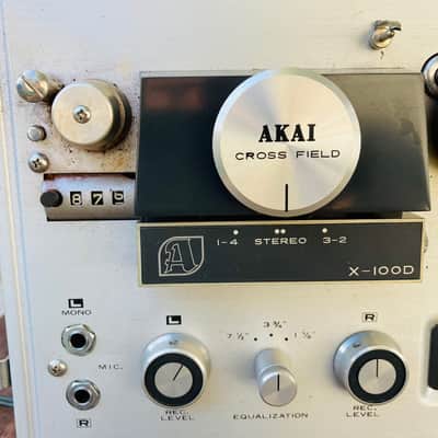 Vintage 1960s Reel to Reel Tape Recorder Akai X-100D, Not Working image 10
