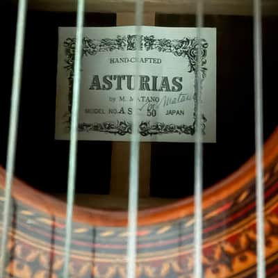 Asturias 50 “Signed Matano” Classical Guitar 1970s - Glossy image 3