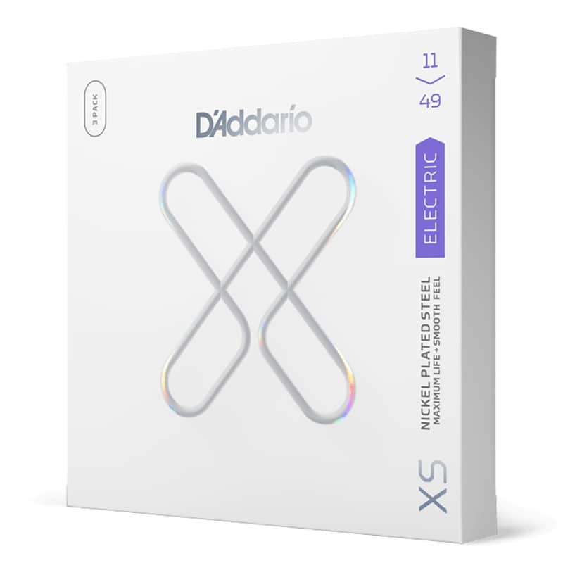 Mint D'Addario XSE1149-3P 3-Pack Nickel-Plated-Steel Coated Electric Guitar Strings, 11-49 image 1