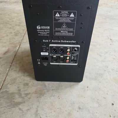 ADAM Audio Sub7 Compact Active Studio Subwoofer 2010s - Black image 2