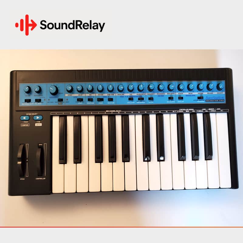 1993 Novation Bass Station 25-Key Monophonic Synthesizer Black