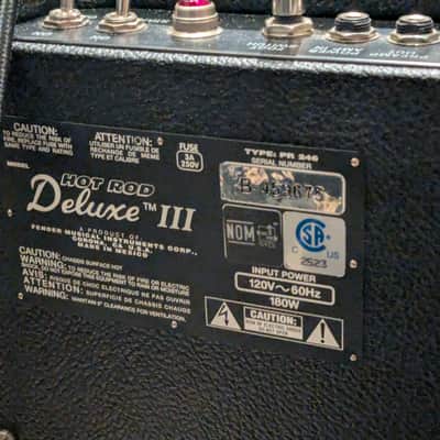 Fender Hot Rod Deluxe III 3-Channel 40-Watt 1x12" Guitar Combo Black image 5